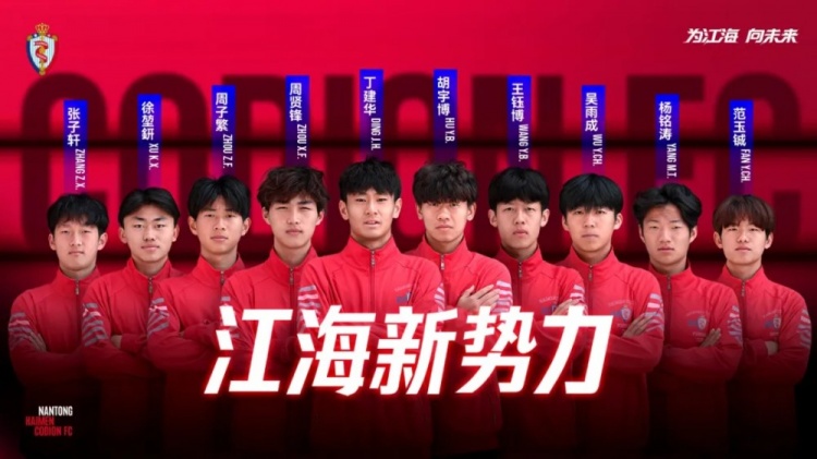 任世哲、罗东平加盟海门珂缔缘,丁建华等十名小将上调至一线队